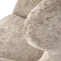 Πολυθρόνα σαλονιού με λειτουργία περιστροφής FRANCO χρώμα: μπεζ διαστάσεις: 80/83/104cm και ύψος καθίσματος 45 cm