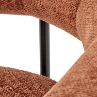 HAZARD Πολυθρόνα σε απόχρωση κανελί 90x82x72 με ύψος καθίσματος 42cm