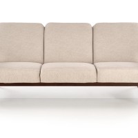 MILANO 3θέσιος καναπές, μπεζ / σκούρα καρυδιά  175x77x77x με ύψος καθίσματος 44 cm 2010001202165