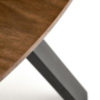 Τραπέζι DANILO καρυδιά/μαύρο 120x74x65 cm