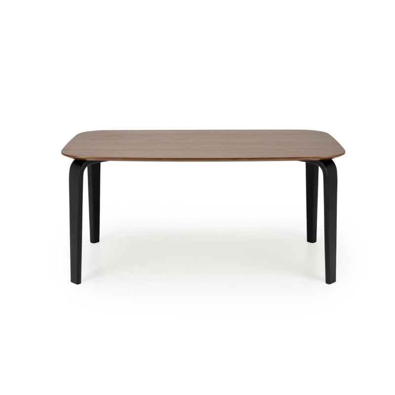 Τραπέζι τραπεζαρίας PEDRO ,καρυδιά / μαύρο 160x90x75cm