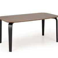 Τραπέζι τραπεζαρίας PEDRO ,καρυδιά / μαύρο 160x90x75cm