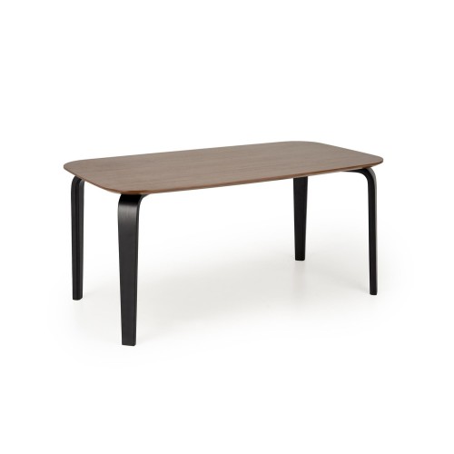 Τραπέζι τραπεζαρίας PEDRO ,καρυδιά / μαύρο 160x90x75cm