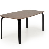 Τραπέζι τραπεζαρίας PEDRO ,καρυδιά / μαύρο 160x90x75cm