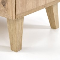 BORNEO KM-2 Συρταριέρα με ραττάν σε φυσικό 80x40x85cm