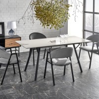 K473 Καρέκλα από βελούδο σε γκρι 54x58x82 με ύψος καθίσματος 47cm