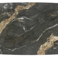 FORUM Τραπέζι τραπεζαρίας επεκτεινόμενo με μαύρο μάρμαρο 180-260x90x76cm