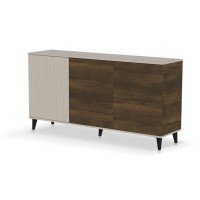 Συρταριέρα σε κασμίρ/καρυδί απόχρωση 160x40x82cm