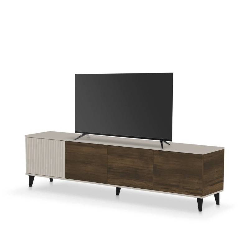 Έπιπλο TV σε κασμίρ/καρυδί απόχρωση 200x40x52cm