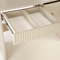 HOLYWOOD 2 Μπουντουάρ με καθρέφτη και φώτα LED 94x43x140cm