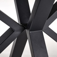 PLATAN Τραπέζι τραπεζαρίας με λευκό μάρμαρο 140-180x85x76cm