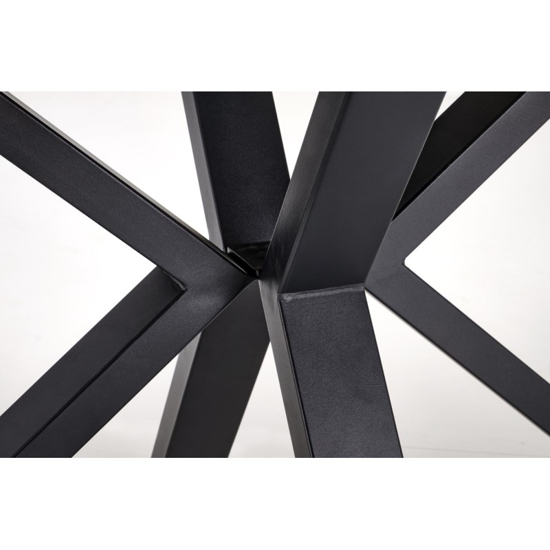 PLATAN Τραπέζι τραπεζαρίας με λευκό μάρμαρο 140-180x85x76cm