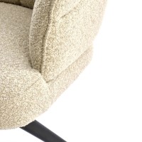 K570 Καρέκλα με λειτουργία περιστροφής σε μπεζ 61x70x92 με ύψος καθίσματος 51cm