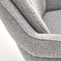 K570 Καρέκλα με λειτουργία περιστροφής σε γκρι 61x70x92 με ύψος καθίσματος 51cm