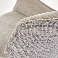 K573 Καρέκλα με λειτουργία περιστροφής σε γκρι 55x64x88 με ύψος καθίσματος 48cm