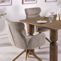 MELTON Τραπέζι τραπεζαρίας επεκτεινόμενο σε ανοιχτό καρυδί 200-300x101x76cm