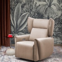 Gelato Πολυθρόνα Relax σε μπεζ 83x91x109cm