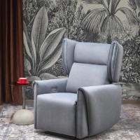 Gelato Πολυθρόνα Relax σε Γκρι 83x91x109cm