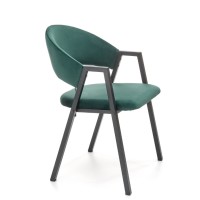 K473 καρέκλα σκούρο πράσινο διαστάσεις: 54/58/82cm με ύψος καθίσματος 47 cm