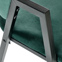 K473 καρέκλα σκούρο πράσινο διαστάσεις: 54/58/82cm με ύψος καθίσματος 47 cm