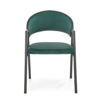 K473 καρέκλα σκούρο πράσινο διαστάσεις: 54/58/82cm με ύψος καθίσματος 47 cm