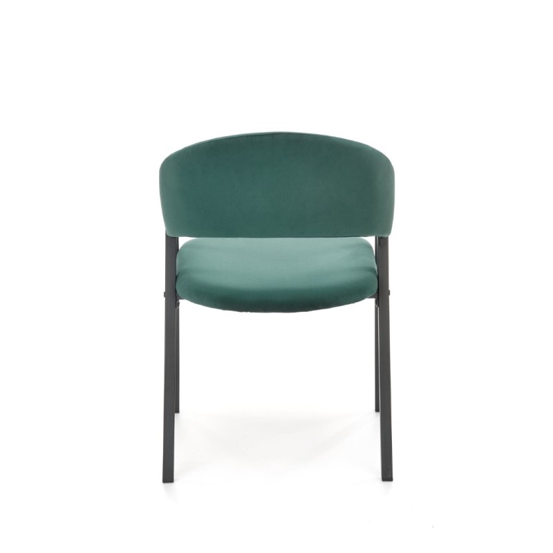 K473 καρέκλα σκούρο πράσινο διαστάσεις: 54/58/82cm με ύψος καθίσματος 47 cm