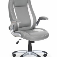 SATURN Καρέκλα γραφείου γκρι με μηχανισμό TILT 67x65x112-120cm