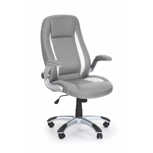 SATURN Καρέκλα γραφείου γκρι με μηχανισμό TILT 67x65x112-120cm