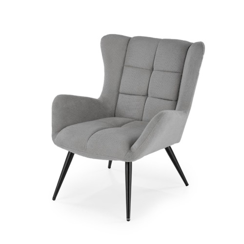Πολυθρόνα BYRON γκρι 75x85x92 με ύψος καθίσματος 45 cm 