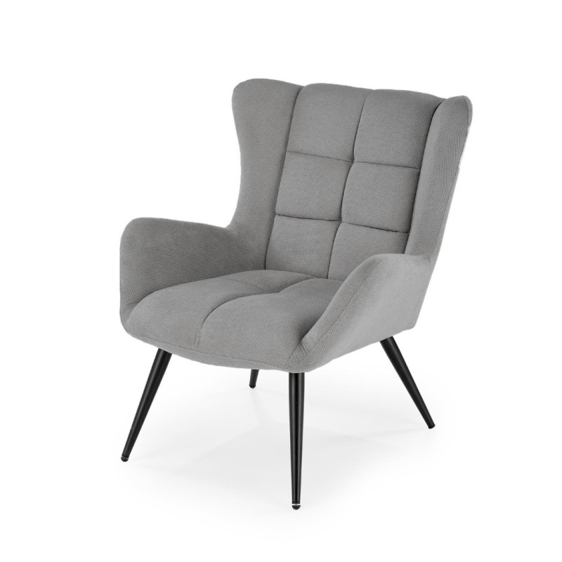 Πολυθρόνα BYRON γκρι 75x85x92 με ύψος καθίσματος 45 cm