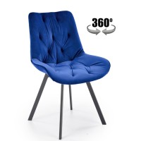 K519 Καρέκλα μπλε 54x63x86 με ύψος καθίσματος 47 cm
