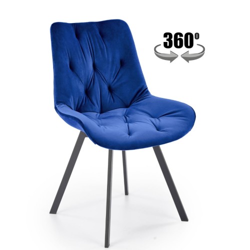 K519 Καρέκλα μπλε 54x63x86 με ύψος καθίσματος 47 cm