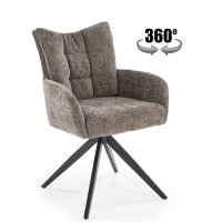 K540 Καρέκλα τραπεζαρίας γκρι 60x63x89 με ύψος καθίσματος 51 cm