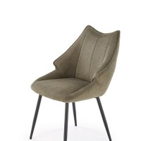 K543 καρέκλα, λαδί διαστάσεις: 55/60/87cm με ύψος καθίσματος 46 cm