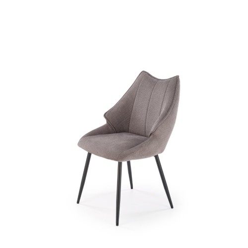 K543 καρέκλα, γκρι διαστάσεις: 55/60/87cm με ύψος καθίσματος 46 cm