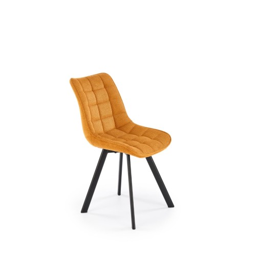 K549 Καρέκλα μουσταρδί : 46x61x84cm με ύψος καθίσματος 48 cm
