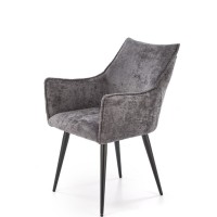 K559 καρέκλα, γκρι διαστάσεις: 60/59/85cm με ύψος καθίσματος 47 cm