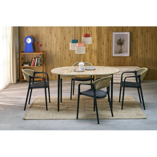 PIVOT Τραπέζι τραπεζαρίας επεκτεινόμενο artisan oak 102-142x102x75cm