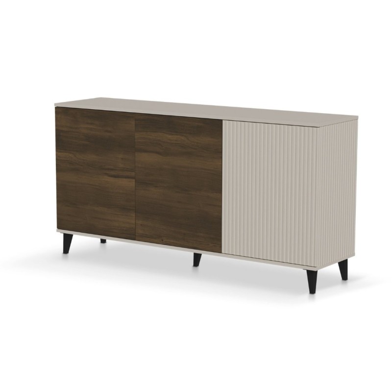 Συρταριέρα σε κασμίρ/καρυδί απόχρωση 160x40x82cm