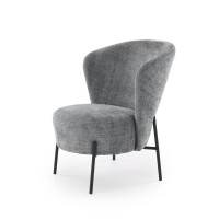 CEZAR Πολυθρόνα σε γκρι 70x79x85 με ύψος καθίσματος 45cm