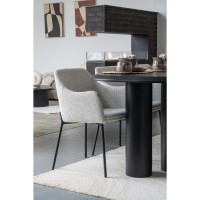 Τραπέζι Τραπεζαρίας Tirano Μαυρο 220x100x76cm