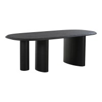Τραπέζι Τραπεζαρίας Tirano Μαυρο 220x100x76cm