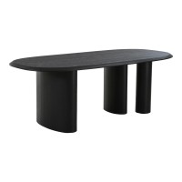 Τραπέζι Τραπεζαρίας Tirano Μαυρο 220x100x76cm