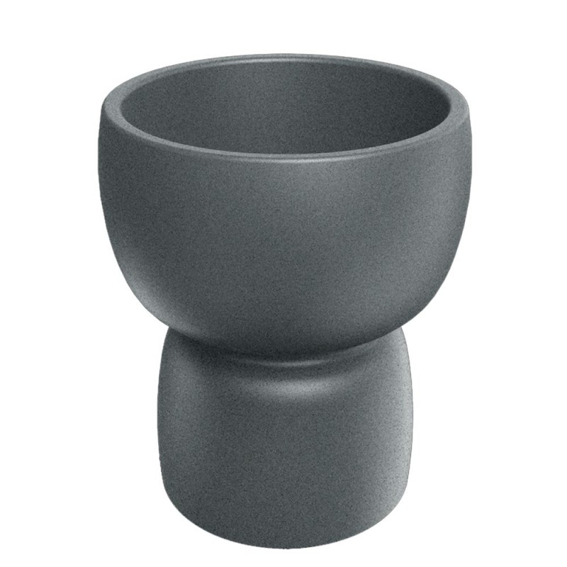 DUALA ROUND TINY GRANITE ΠΛΑΣΤΙΚΟ ΚΑΣΠΩ Φ46.5Χ55ΕΚ