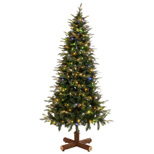 ΔΕΝΔΡΟ PRE-LIT NOBLE FIR 210EK ΜΕ 400 RGB LED ΛΕΥΚΑ AND ΠΟΛΥΧΡΩΜΑ ΛΑΜΠΑΚΙΑ