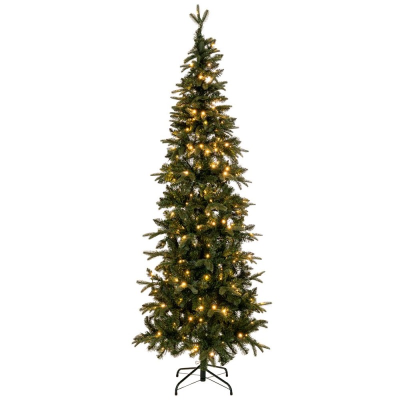 ΔΕΝΔΡΟ PRE-LIT SLIM ALPINE 210EK ΜΕ 300 LED ΛΕΥΚΑ ΛΑΜΠΑΚΙΑ