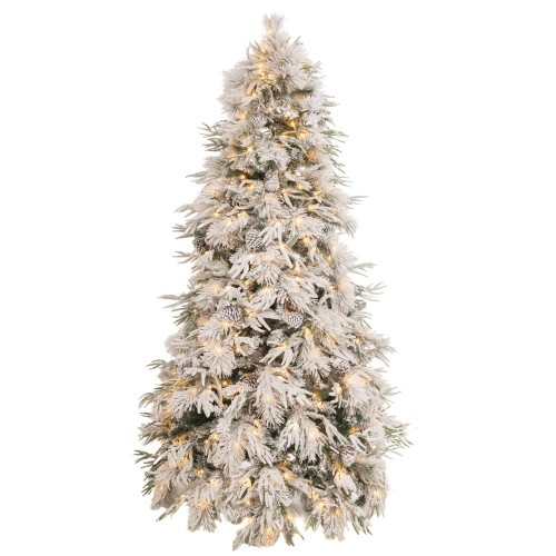 ΔΕΝΤΡΟ PRE-LIT SNOWY WONDERLAND 210ΕΚ ΜΕ 350 LED ΛΕΥΚΑ ΖΕΣΤΑ ΛΑΜΠΑΚΙΑ 8 ΠΡΟΓ