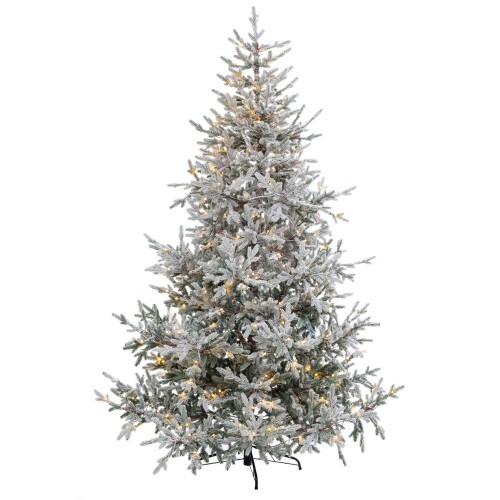 ΔΕΝΔΡΟ PRE-LIT SNOWY CRYSTAL 210ΕΚ ΜΕ 450 LED ΛΕΥΚΑ ΖΕΣΤΑ ΛΑΜΠΑΚΙΑ 8ΠΡΟΓΡΑΜΜΑΤΩΝ