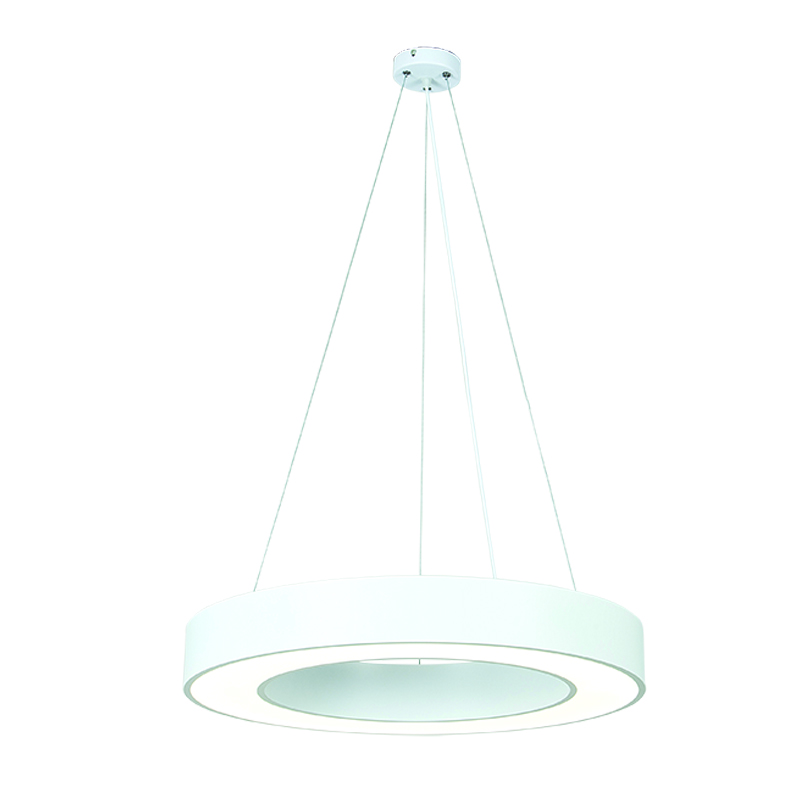 InLight Κρεμαστό φωτιστικό LED 50W 4000K σε λευκή απόχρωση D:80cm (6171-80-WH)