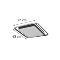 InLight Φωτιστικό Οροφής LED Μαύρο 30W – Πλαφονιέρα 4CCT (42171-Μαύρο)